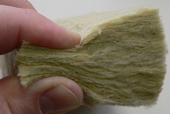 Take a close look at mineral wool fibers