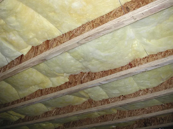fiberglass in ceiling